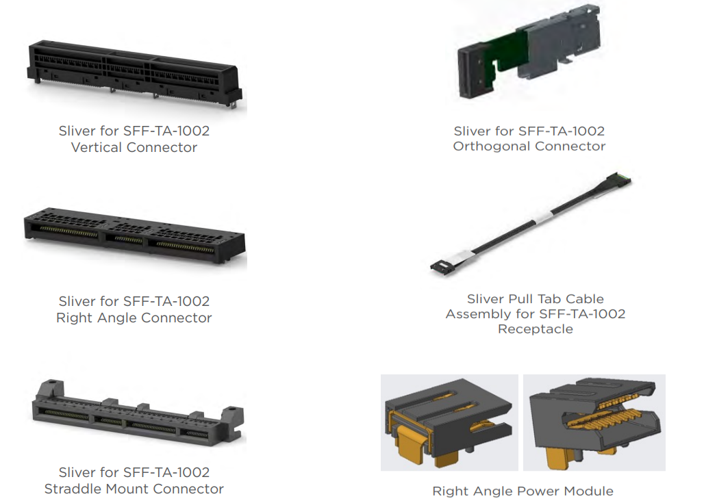TE Connectivity SFF-TA-1002專用Sliver連接器